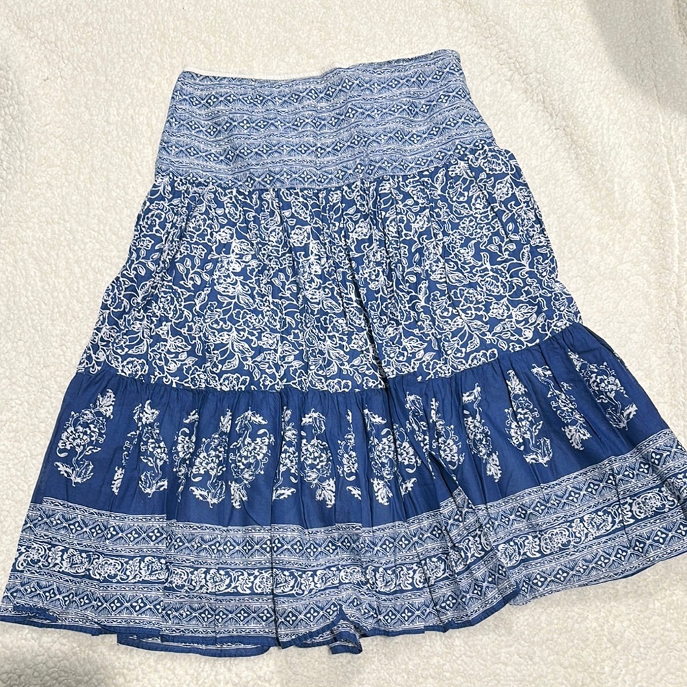 Blue Floral Women's Skirt